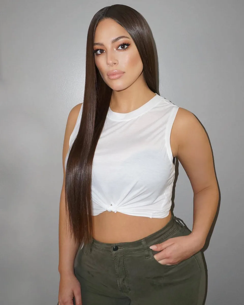 Ashley Graham White Crop Top