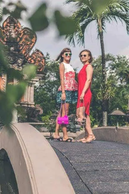 Women with small handbags