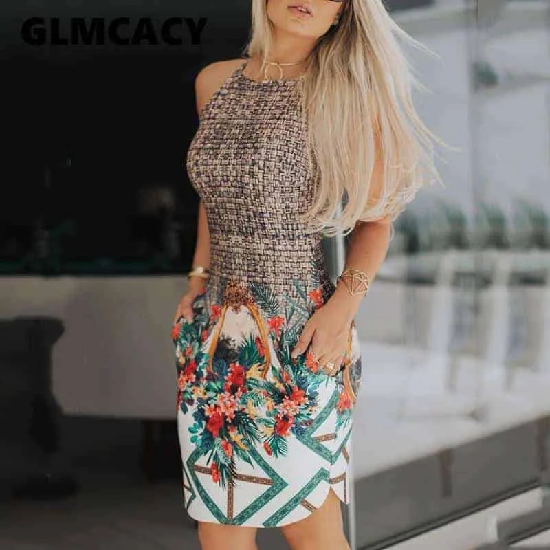 Women-Braided-Floral-Print-Sleeveless-Pocket-Bodycon-Mini-Dress-Casual-Sheath-Patchwork-Above-Knee-Summer-Dress@2x-2 One of the best dresses for petites