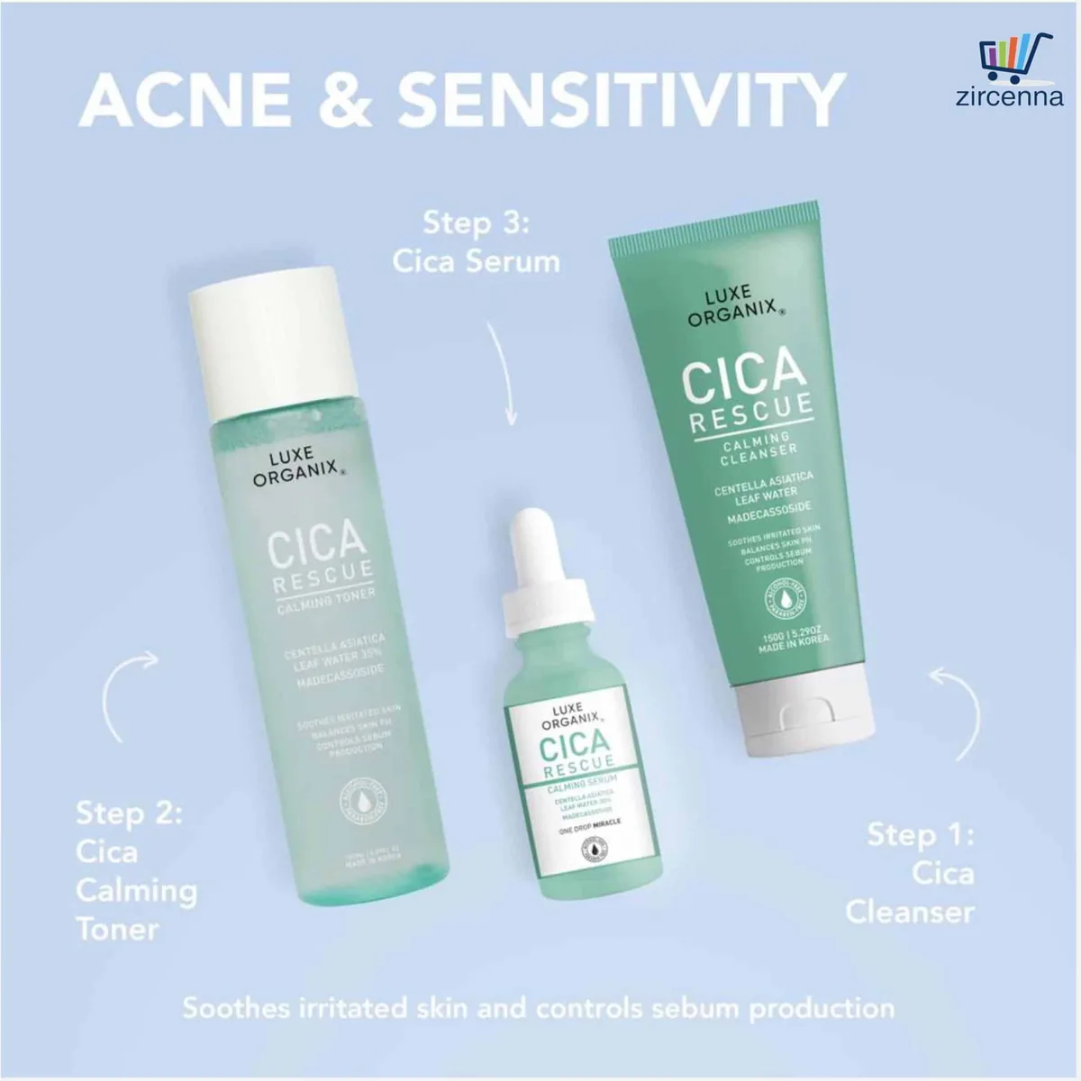 Luxe Organix Cica Calming Toner