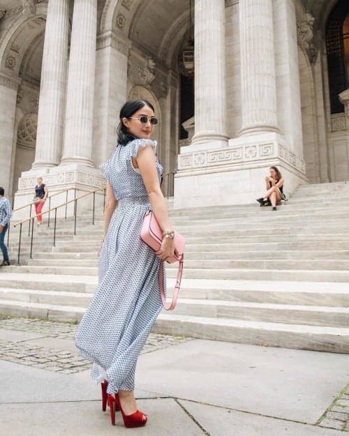heart handbag at a museum